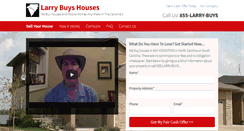 Desktop Screenshot of larrybuyshouses.com